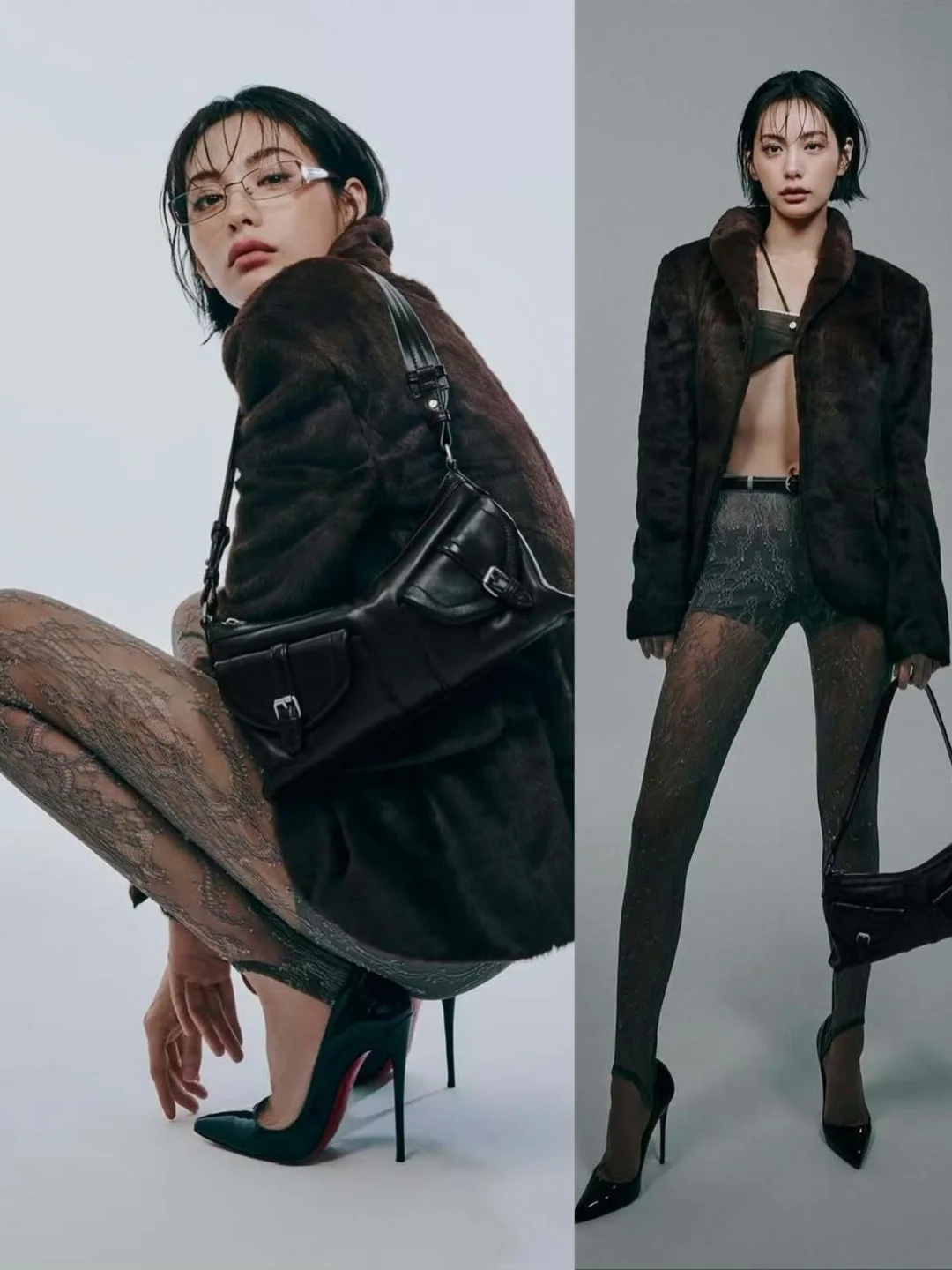 林珍娜真适合这个风格！超模的表现力