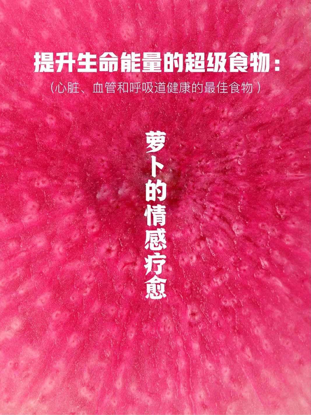 宇宙疗愈食物之：萝卜【二】