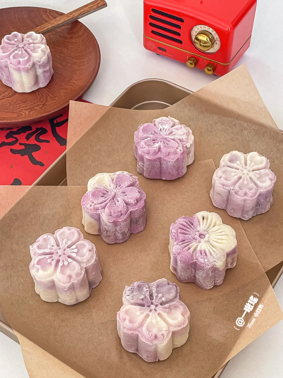 中式糕点🏮芋泥山药糕🎐红豆双皮奶｜免烤箱