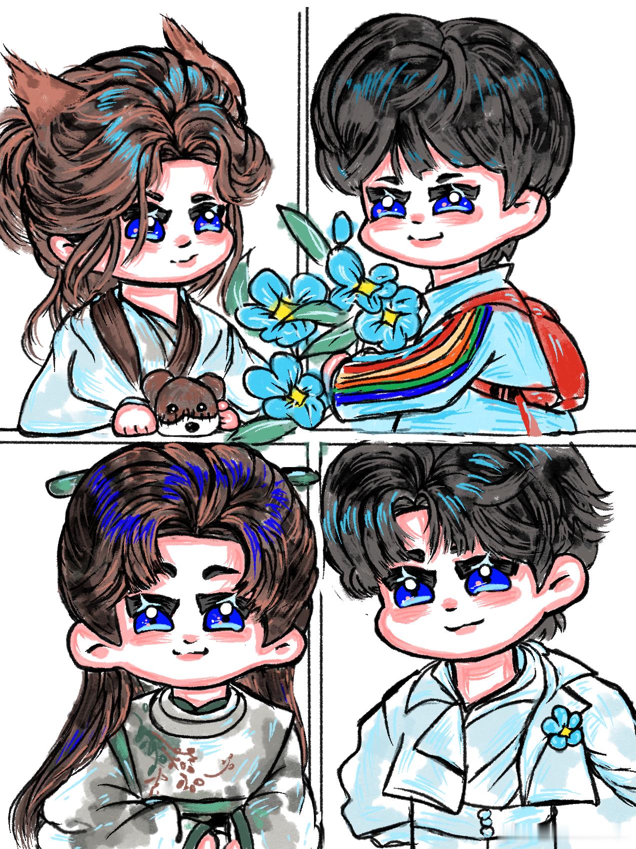 #田嘉瑞[超话]##田嘉瑞0902出道三周年快乐# #三载砺行共赴嘉期# 
来啦！瑞瑞出道三周年快乐！！
转眼就迎来三周年啦
今年是忙碌的一年
小狐狸寄灵特别萌
龙神很帅很有反差[泪]
演得特别棒
也终于和我们颜绛宝宝见面啦，傲娇萌萌dei
小别凡特别可爱呀呆萌萌[点赞]
期待期待瑞瑞带来更多的角色
 ​
