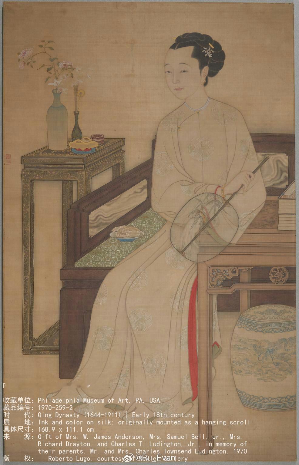 清代仕女图 ​​​