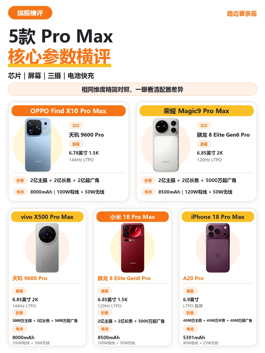2026 5款Pro Max旗舰怎么选✨