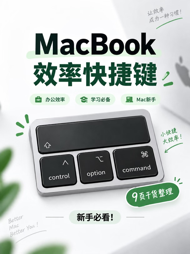 Mac 必记快捷键｜办公效率直接翻倍✨
