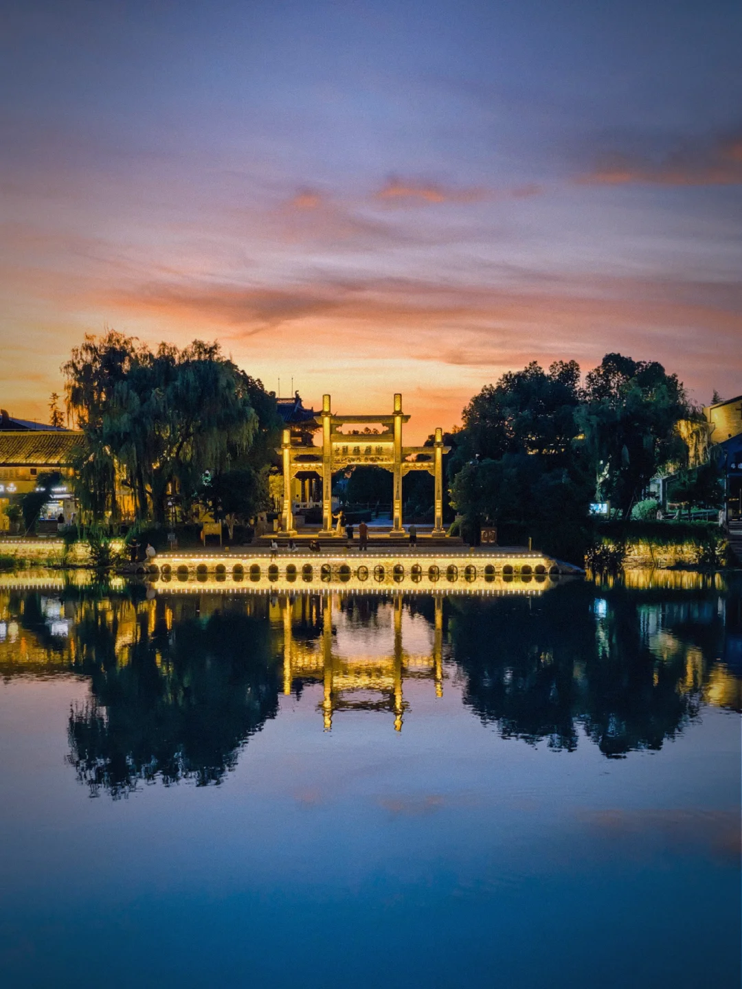 手机📱！0元打卡运河绝美晚霞