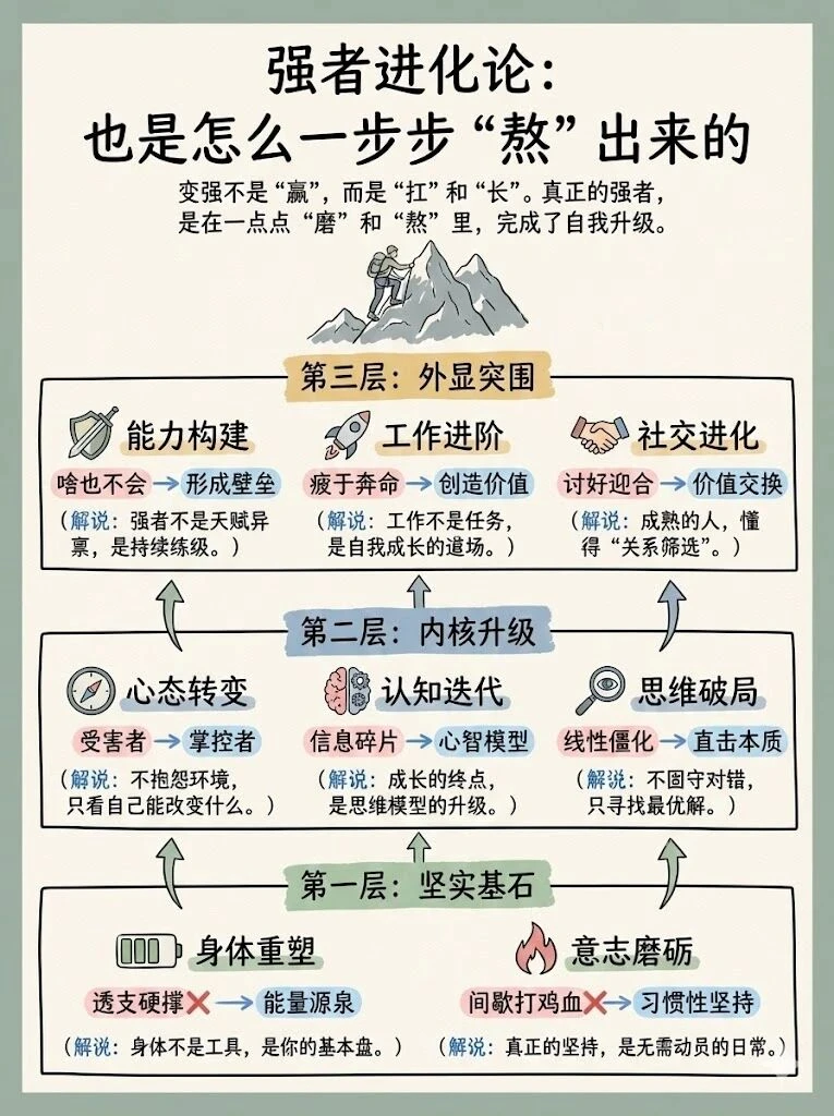 强者从不是天生的，而是 “熬” 出来的​
