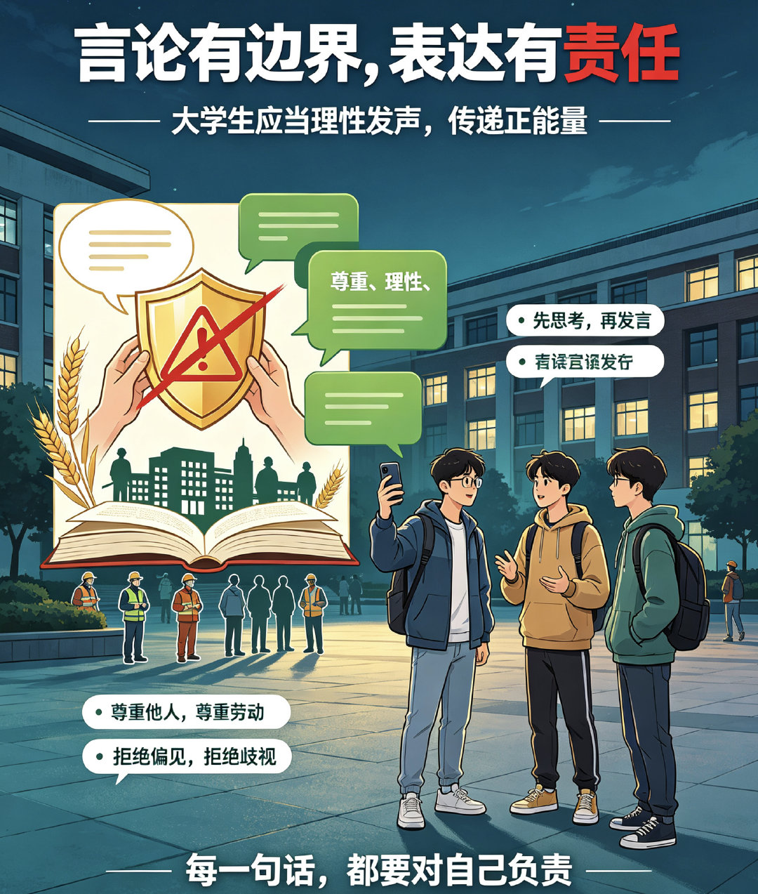 #农大学生称农民不该上大学被开除# 我不相信学校会因为这种不当言论开除学生。。批评教育就行了啊。。除非这个学生自己就是农民。。#中国农业大学##互粉[超话]# ​