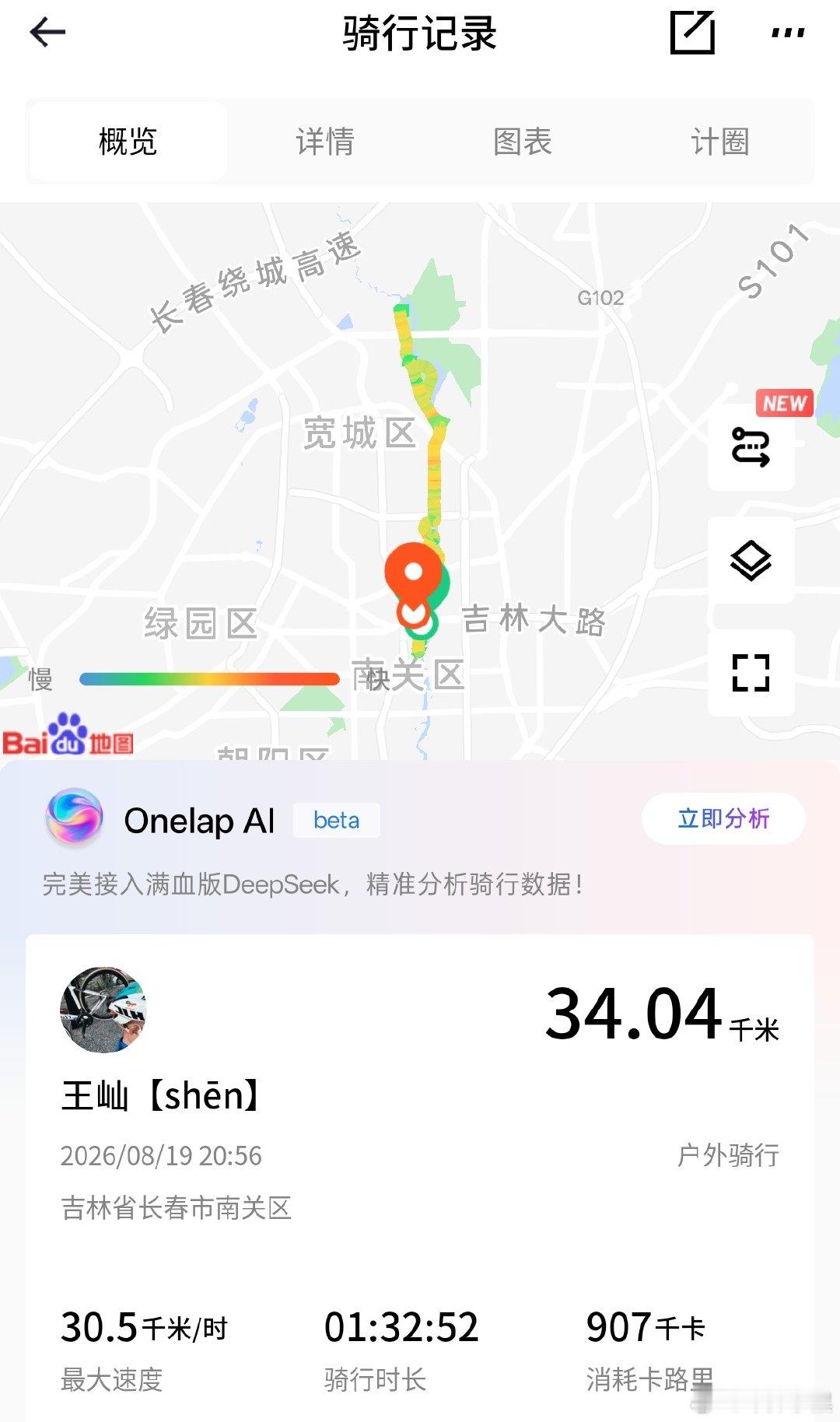 没尽兴，明早班机，算鸟算鸟

休闲30多公里，睡了

血糖稳定的一批[害羞]

话说#蔚来es8大五座版# 真是移动更衣室

越来越耐  ​
