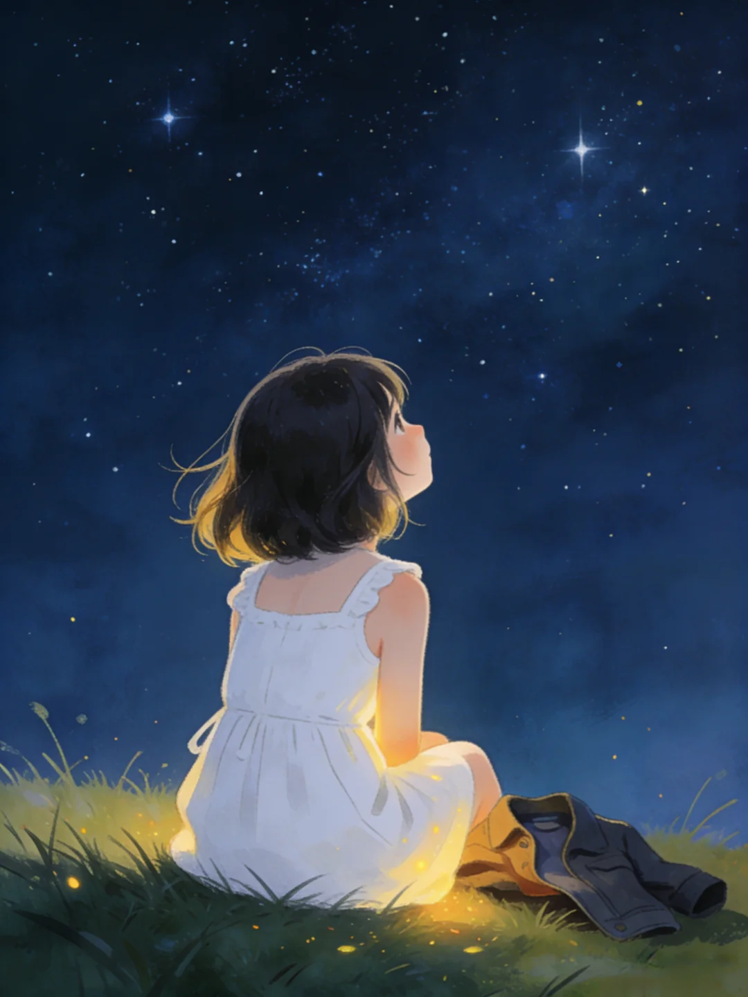 我亲爱的爸爸变成星空上一颗最闪亮的星星了