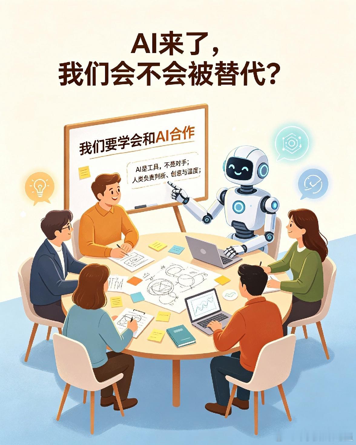 最近总有人问：AI来了，我们会不会被替代？  我想，真正需要回答的，不...