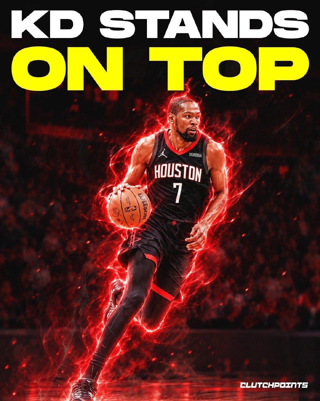 Rockets Nation：凯文·杜兰特仍然是第一。👑

尽管在NBA征战多年，Roundtable 仍将这位前雷霆球星排在2026-27赛季联盟最佳小前锋的位置，领先于科怀·伦纳德、杰伦·布朗和杰伦·威廉姆斯。

#杜兰特##休斯顿火箭##微博视频号迎新计划# ​