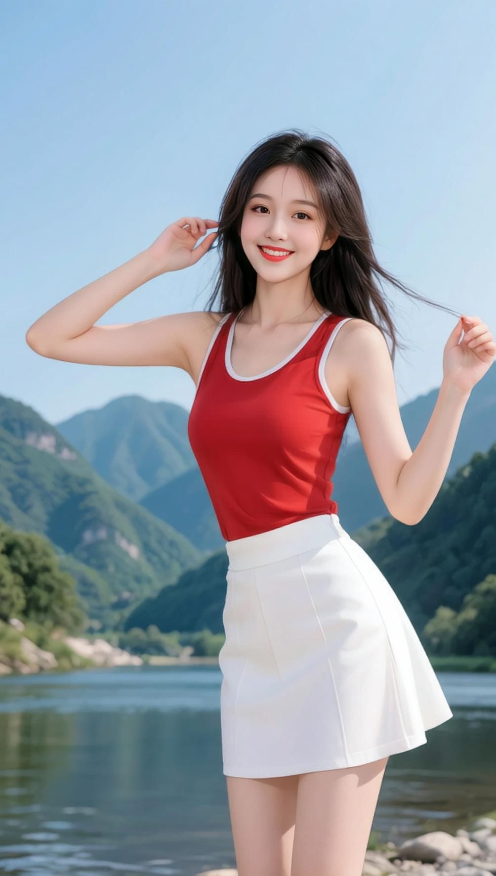 叮！您有一份来自水边的元气少女，请查收~