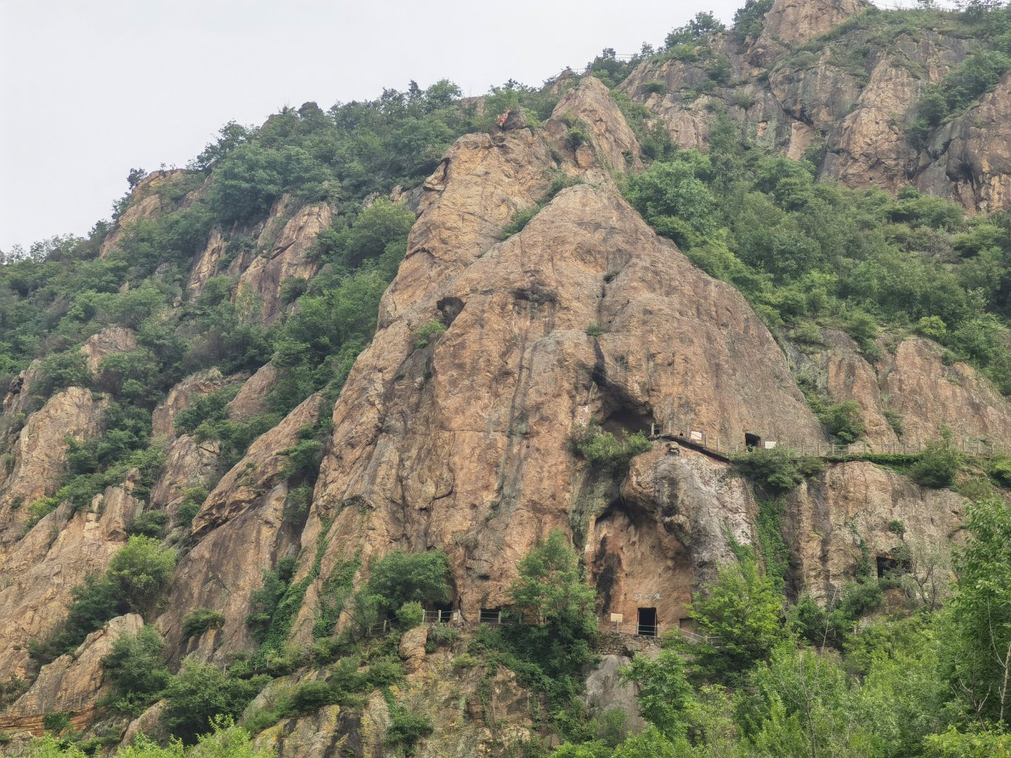 丹凤凤冠山腰，昔日气派度假村沦为荒弃空院。商山书画院牌匾尚存，门前荒草...