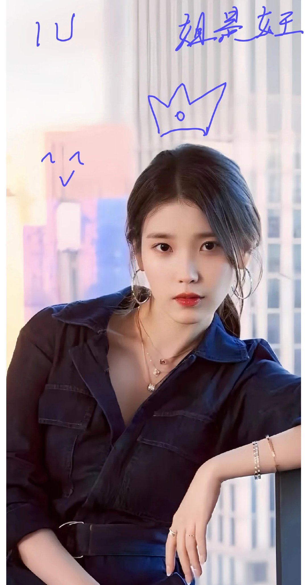 #IU[超话]# 可盐可甜，随心切换，每一面都在闪闪发光欸
#高光妙创##华为matepad pro# ​