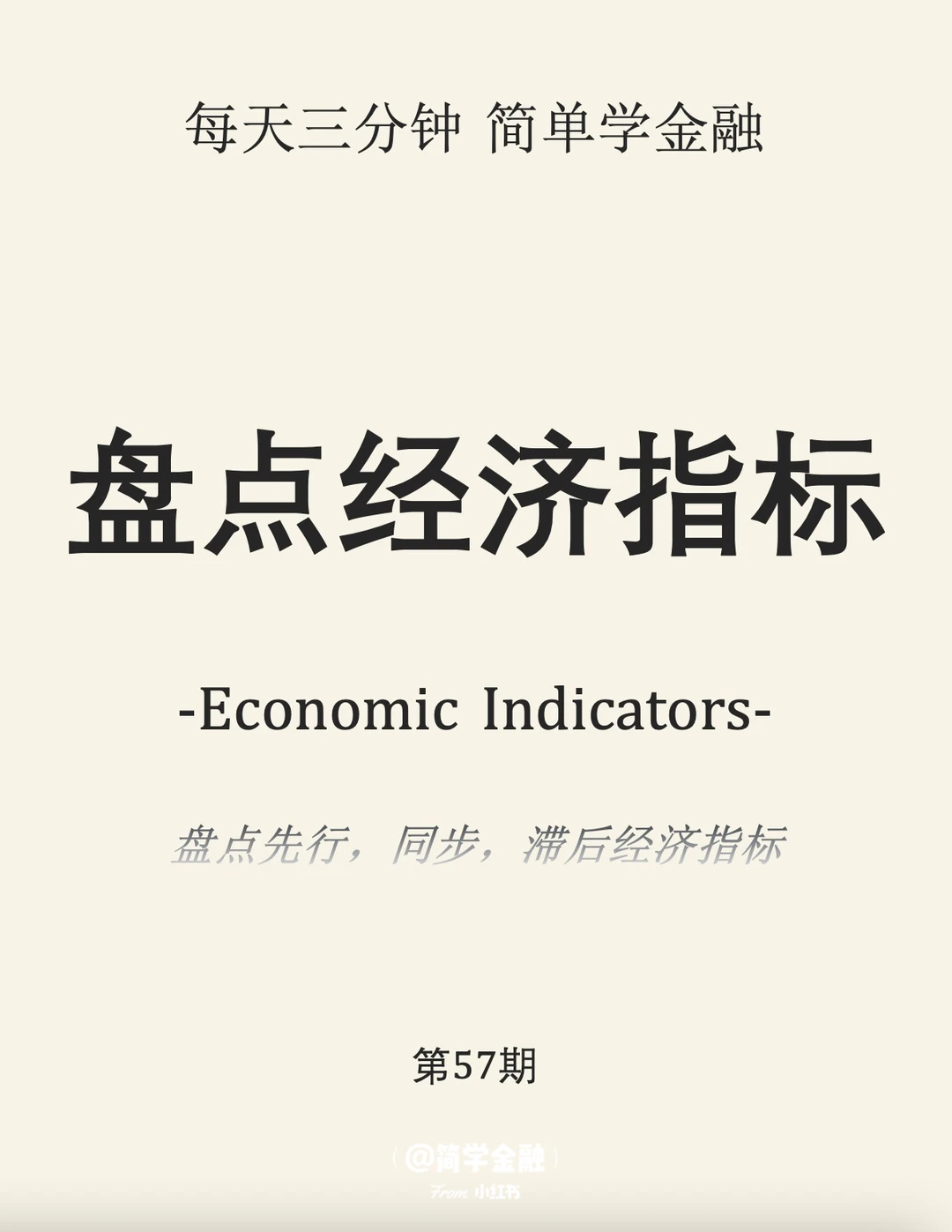 简学金融第57期: 盘点经济指标