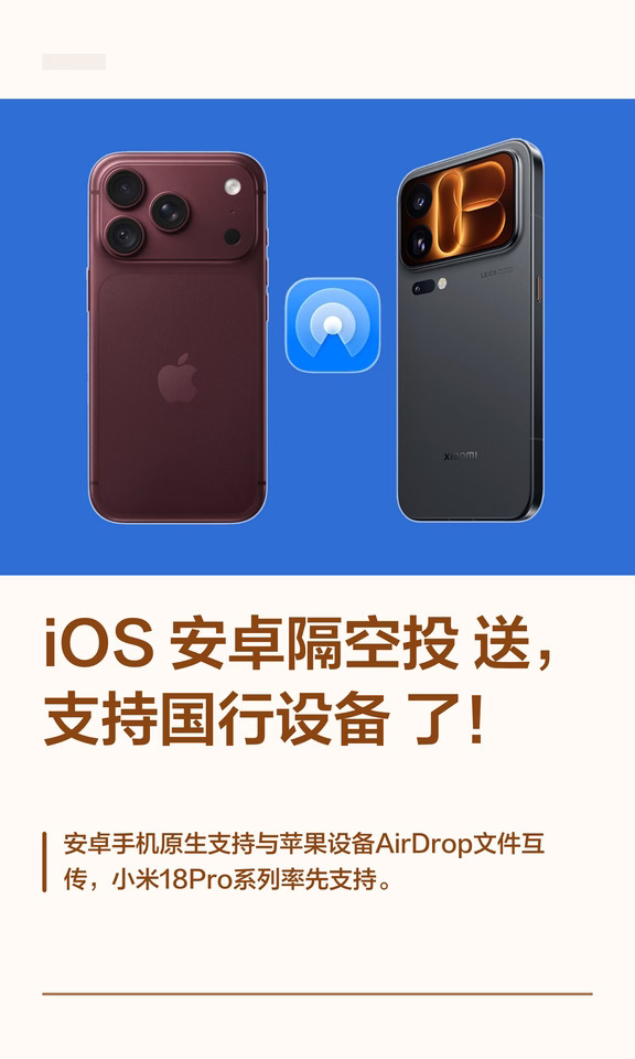 iOS 安卓隔空投送，支持国行设备了！