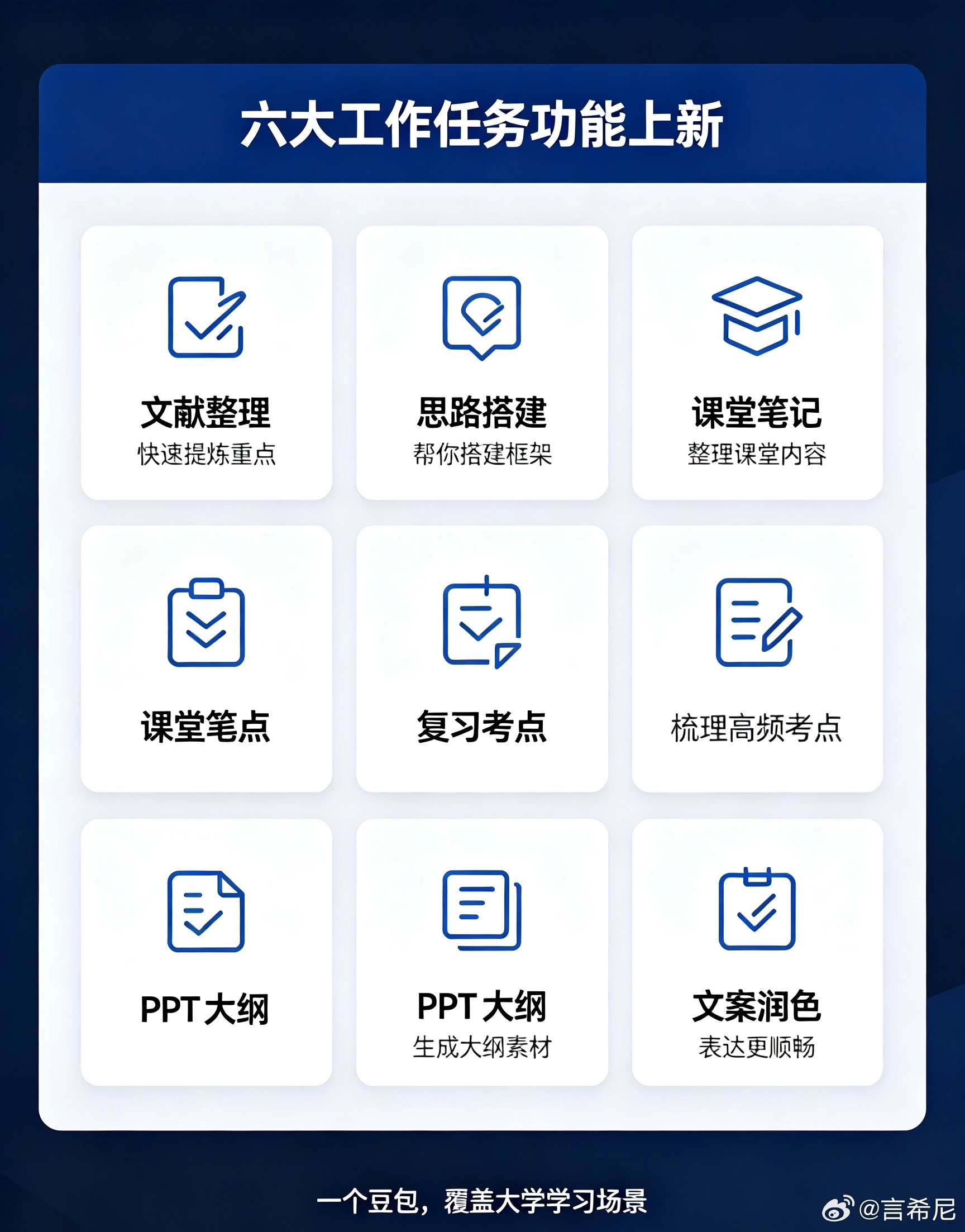 #豆包开学季学生优惠##AILifeDemo# 
大学生开学福利✨免费领3个月豆包订阅，学业帮手就位啦

开学季真的挖到宝啦🥳，在校大学生看过来！豆包开学季学生优惠活动上线，完成学生认证就能直接免费领取3个月订阅权益，电脑端就可以参与，每个账号限领一次。

作为大学生，平时要写课程论文、整理课堂笔记 ​