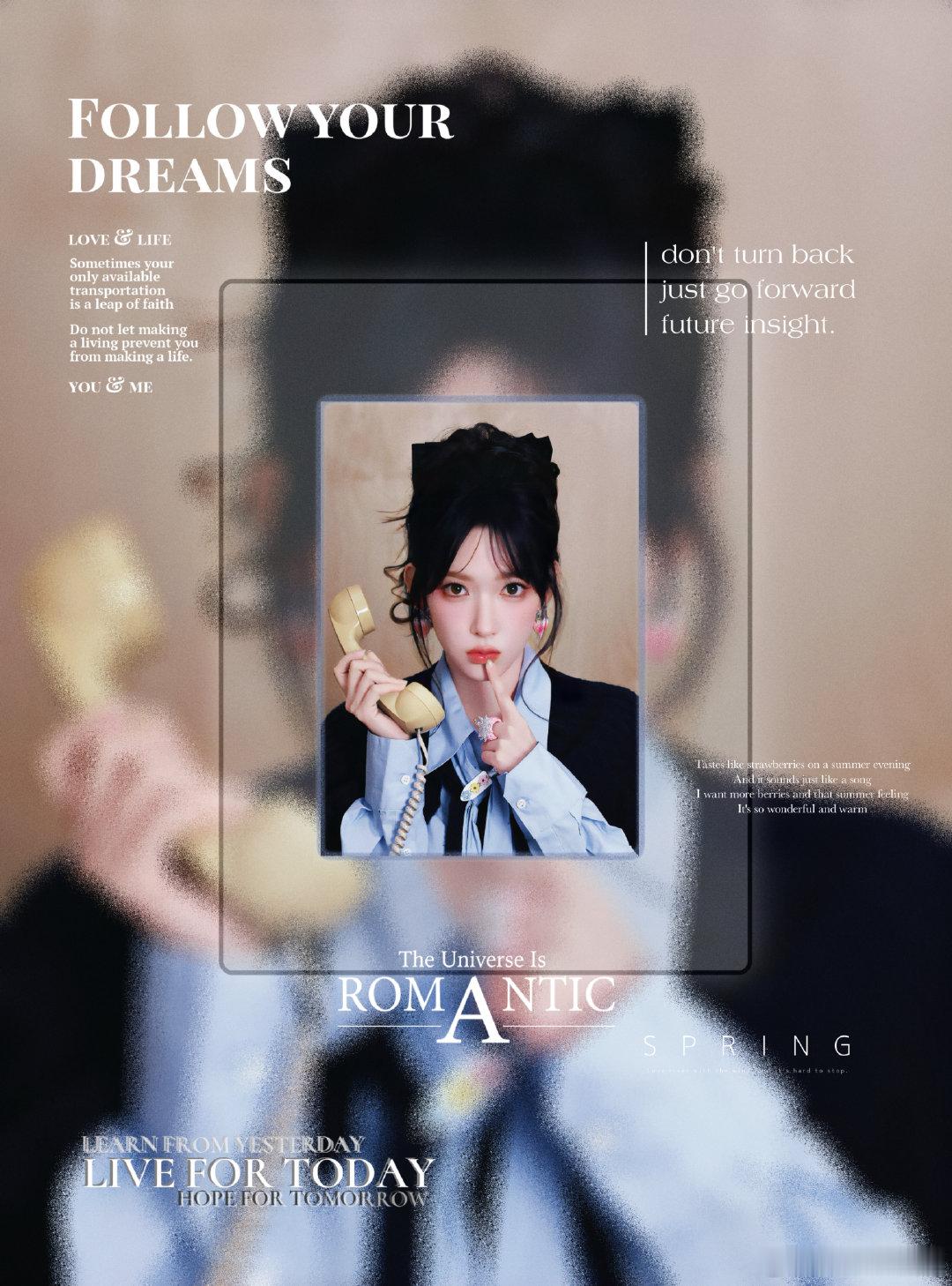 #程潇[超话]#  8.26
复古画报｜一场旧时光的浪漫通话📞 ​