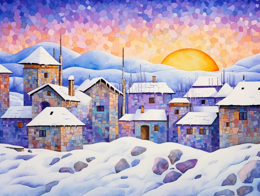 童话世界里下雪啦