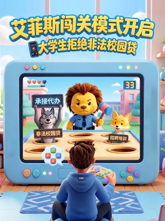 艾菲斯闯关模式开启｜拒绝非法校园贷！⚠️