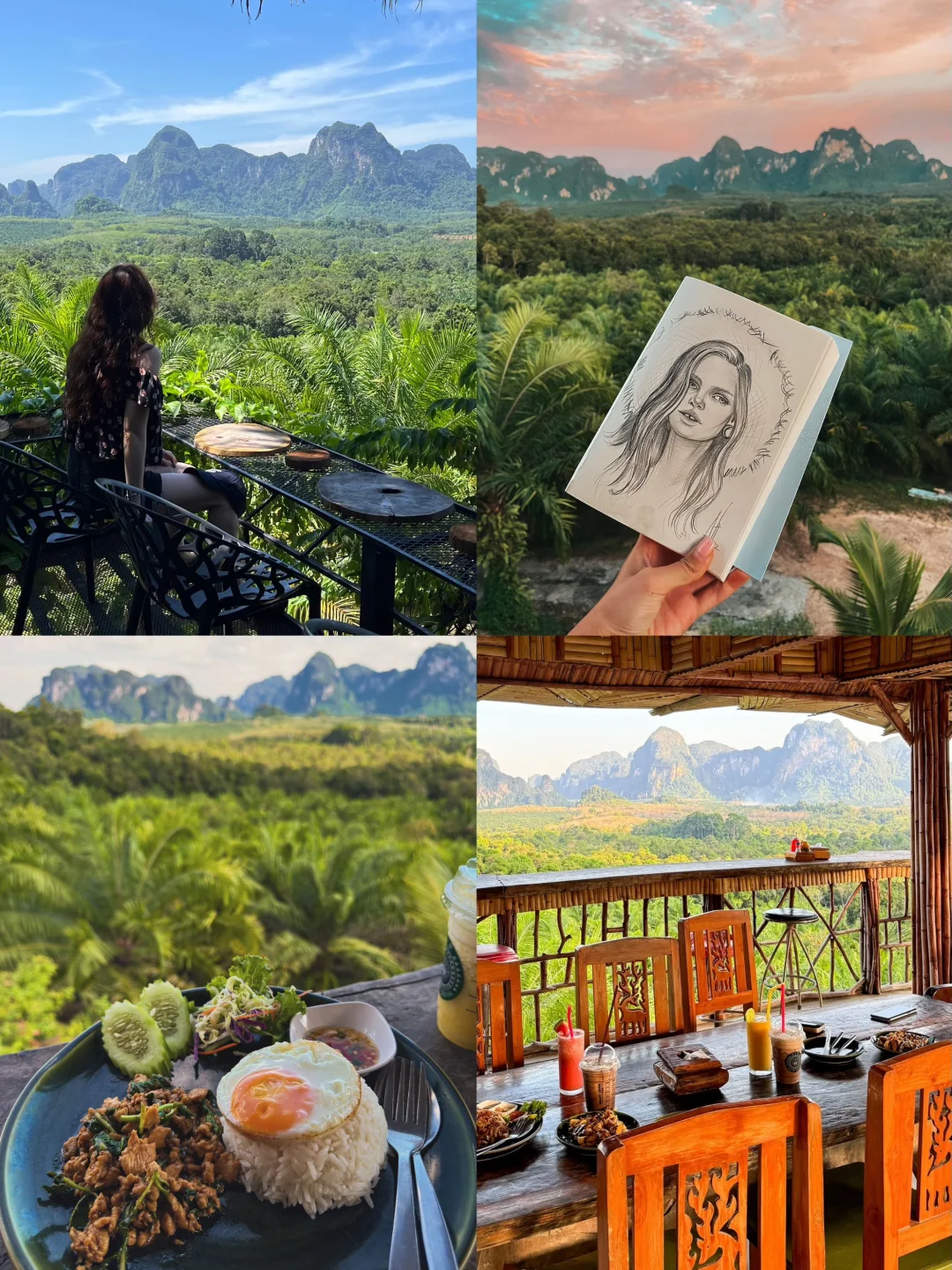 人均10块！💰在甲米山顶⛰️吃到绝美早餐！