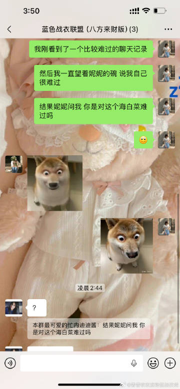 为了给nn听搞笑的语音 我不小心点到了聊天记录<br />一打开就是我...