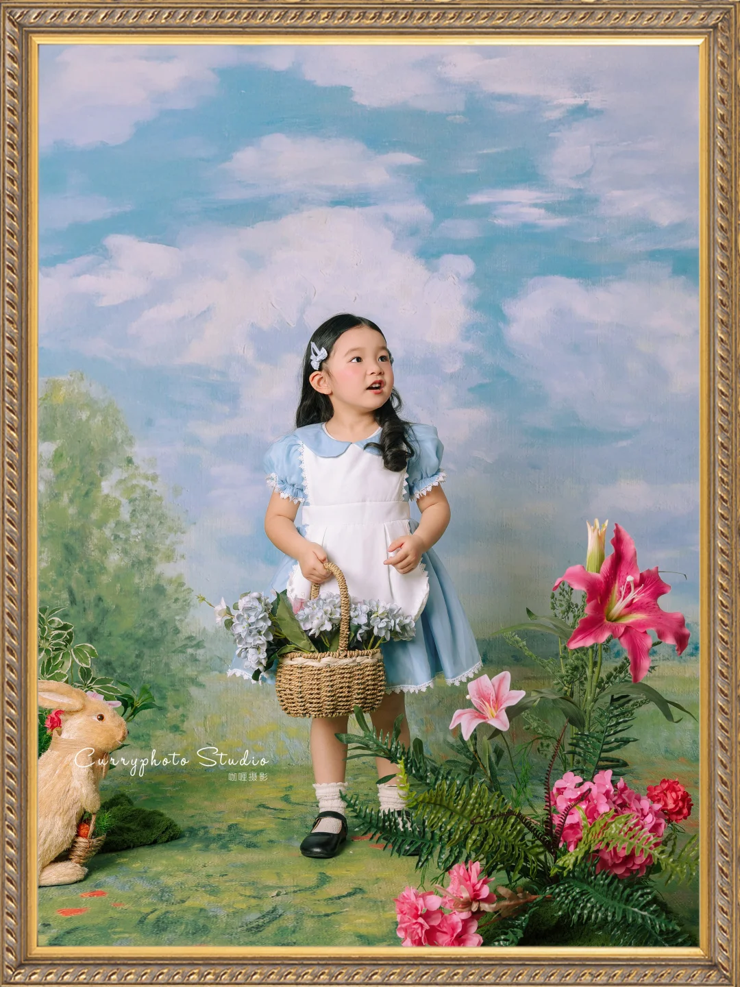郑州油画风儿童写真🌺闯入爱丽丝梦游仙境