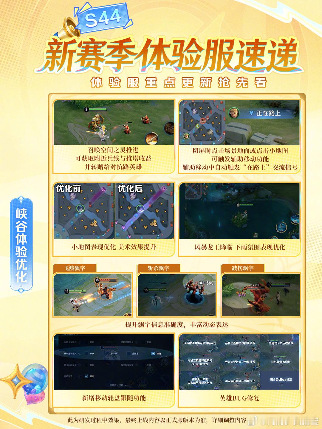 王者体验服对于新赛季的各种地方进行了优化   ​​​