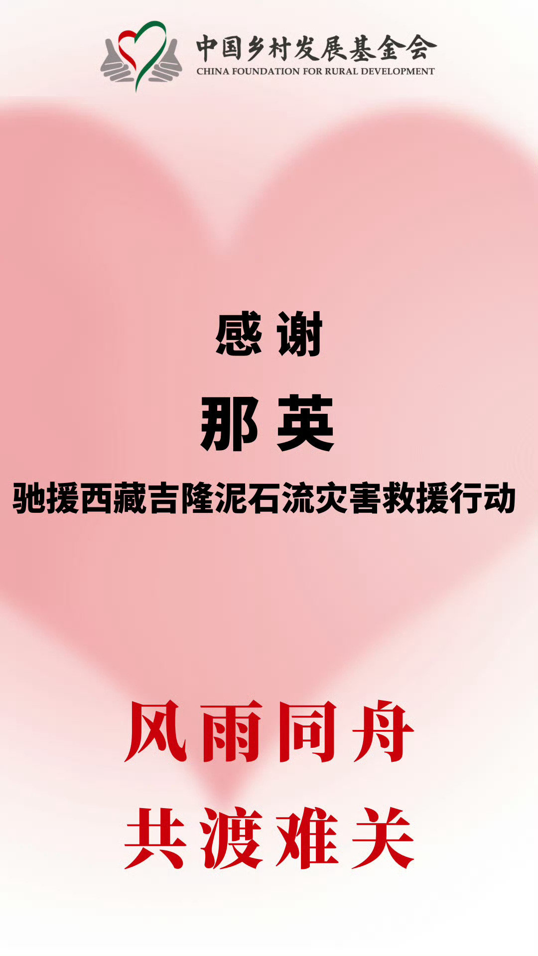 bs#那英驰援西藏#天后那英低调的慈善之路，这一次她也迅速驰援，喜欢这样正能量的人，灾难无情人有情，希望风雨早日停歇，少一些离别与伤痛！ ​
