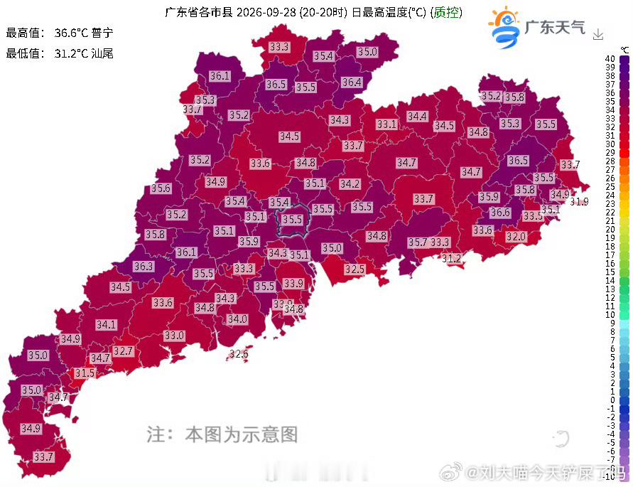 #下半年最强冷空气国庆影响广东#

广东要降温了，但别高兴太早。

国庆前三天还是热，广州最高35到36度，秋老虎赖着不走。10月1号冷空气南下，气温开始往下掉，降个3到6度，雷阵雨也跟着来，局部雨势不小。

真正的凉快在假期后半段，5号之后气温掉到20到28度，早晚得加件薄外套。

不是一夜入秋，是一 ​