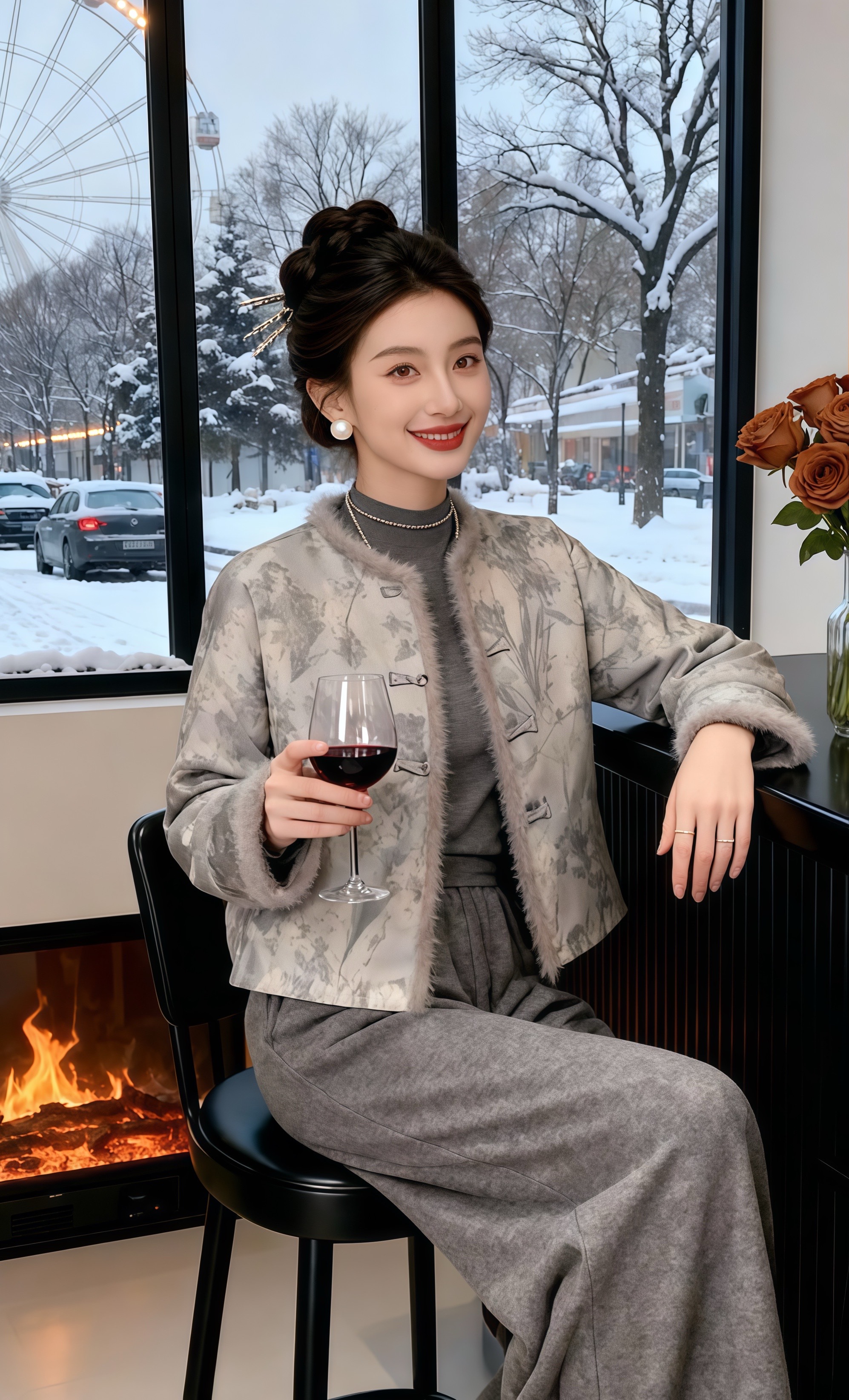 <p>黑色系古早氛围穿搭拿捏了 秋冬复古女装穿搭测评 穿搭日志 女生穿...