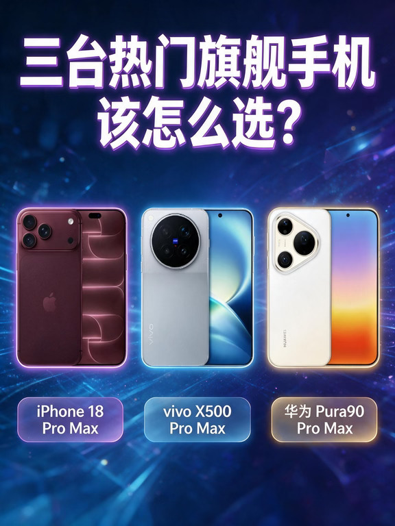 三台热门旗舰手机，该怎么选？