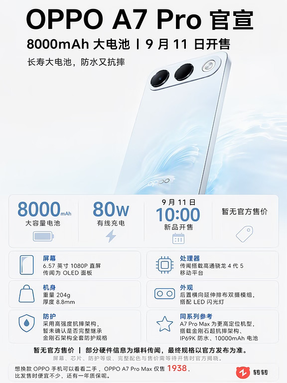 OPPO A7 Pro 这次主打得很明确