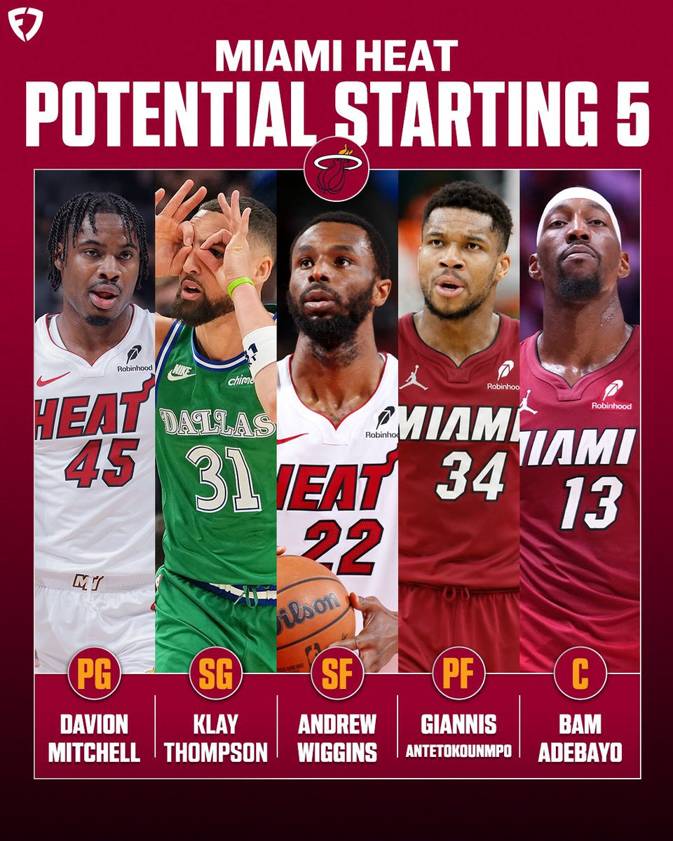 #NBA[超话]##克莱将加盟热火# 
汤神加盟热火之后，他们的夺冠概率依旧远远落后雷霆、马刺、尼克斯、76人。
这种被看低的情况下，新赛季的热火，会非常值得关注！ ​