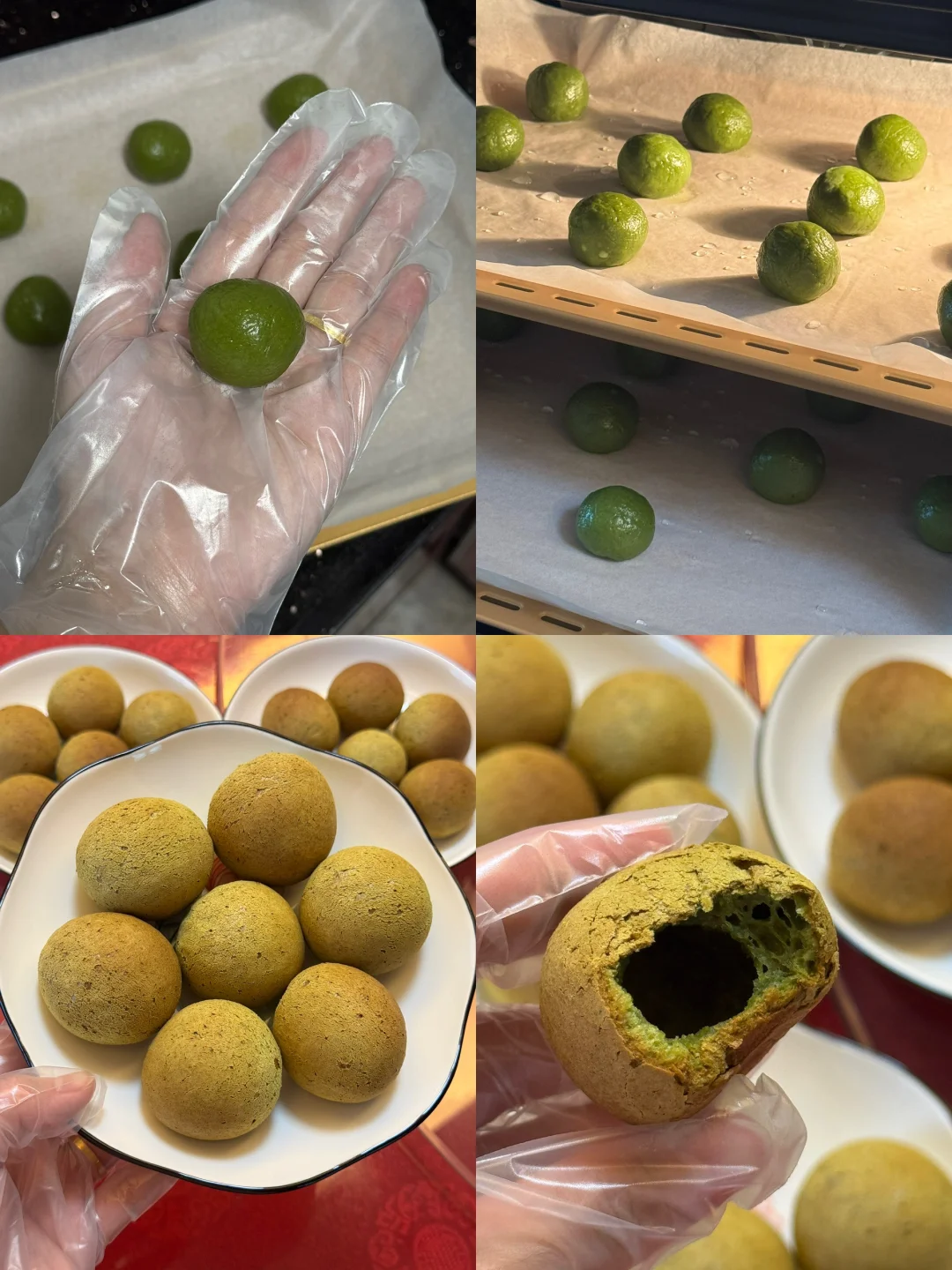 抹茶空心麻薯包/附详细教程🌷