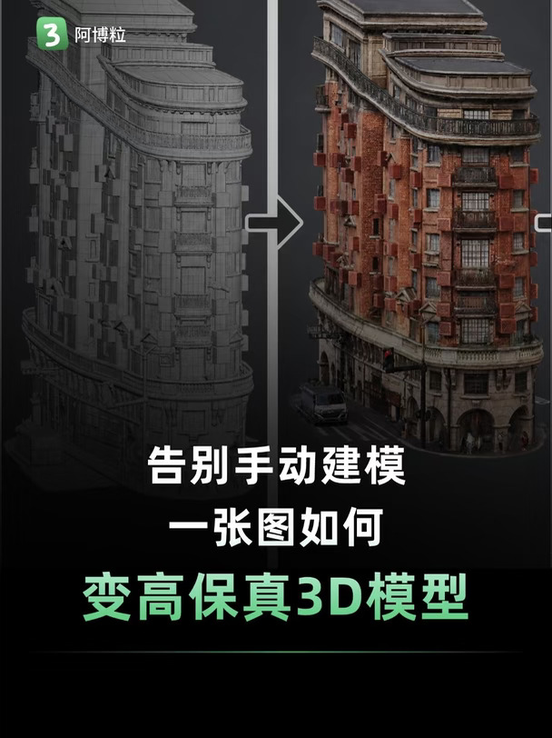 3D人吃上好的了！一张图变3A级高保真模型