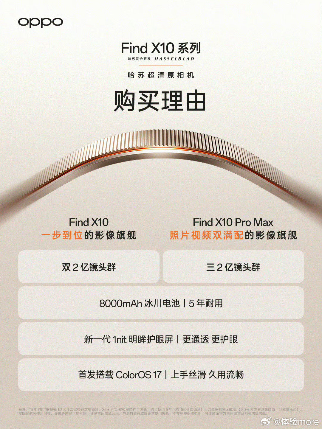 OPPO Find X10系列开启预约，共三杯，OPPO Find X10 E、OPPO Find X10、OPPO Find X10 Pro Max。
 ​
同场还有OPPO Watch S2手表，OPPO Enco X4耳机。

X10和X10 Pro Max都是8000mAh冰川电池。 ​