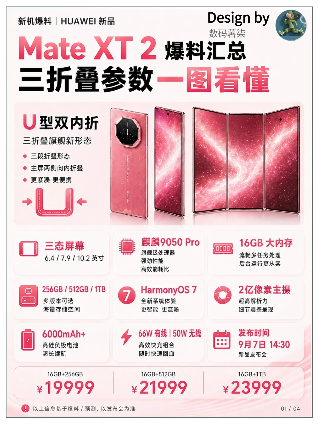 华为Mate XT 2开启预订！三折叠又要上新了