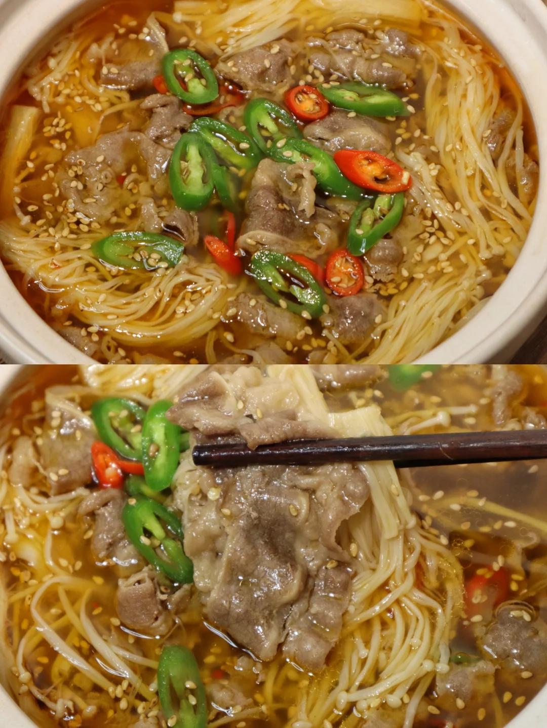 这酸汤肥牛煲也太过瘾了‼️吃完全身暖乎乎