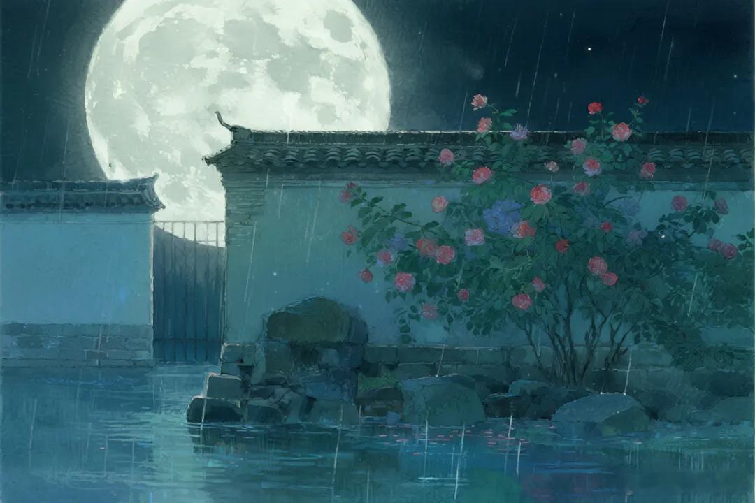 负你一生多少泪，月下花前  《早春忆苏州寄梦得》【唐代】白居易 吴苑四...