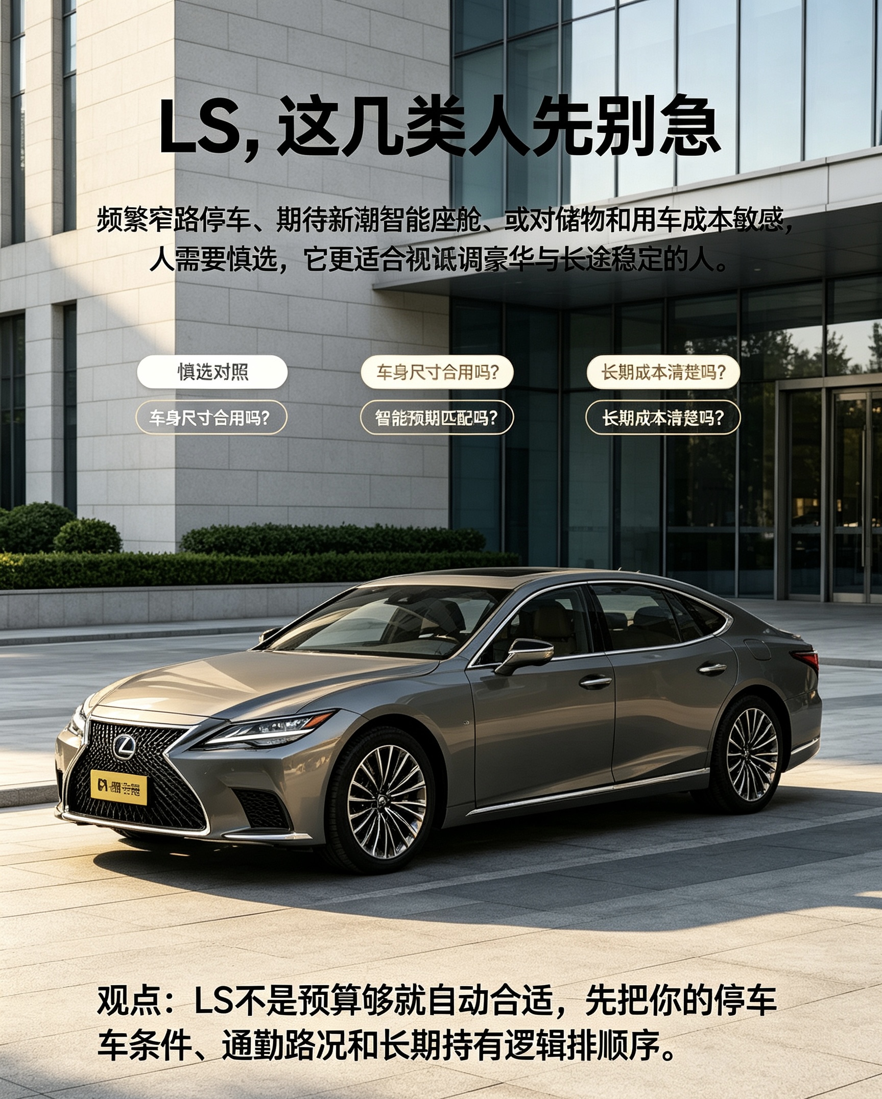 雷克萨斯LS，这几类人先别急着选