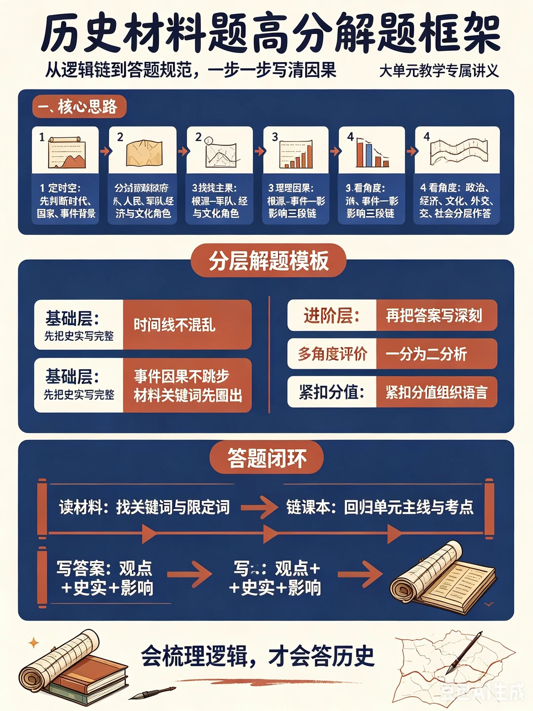 历史原因类材料题｜极简踩分逻辑