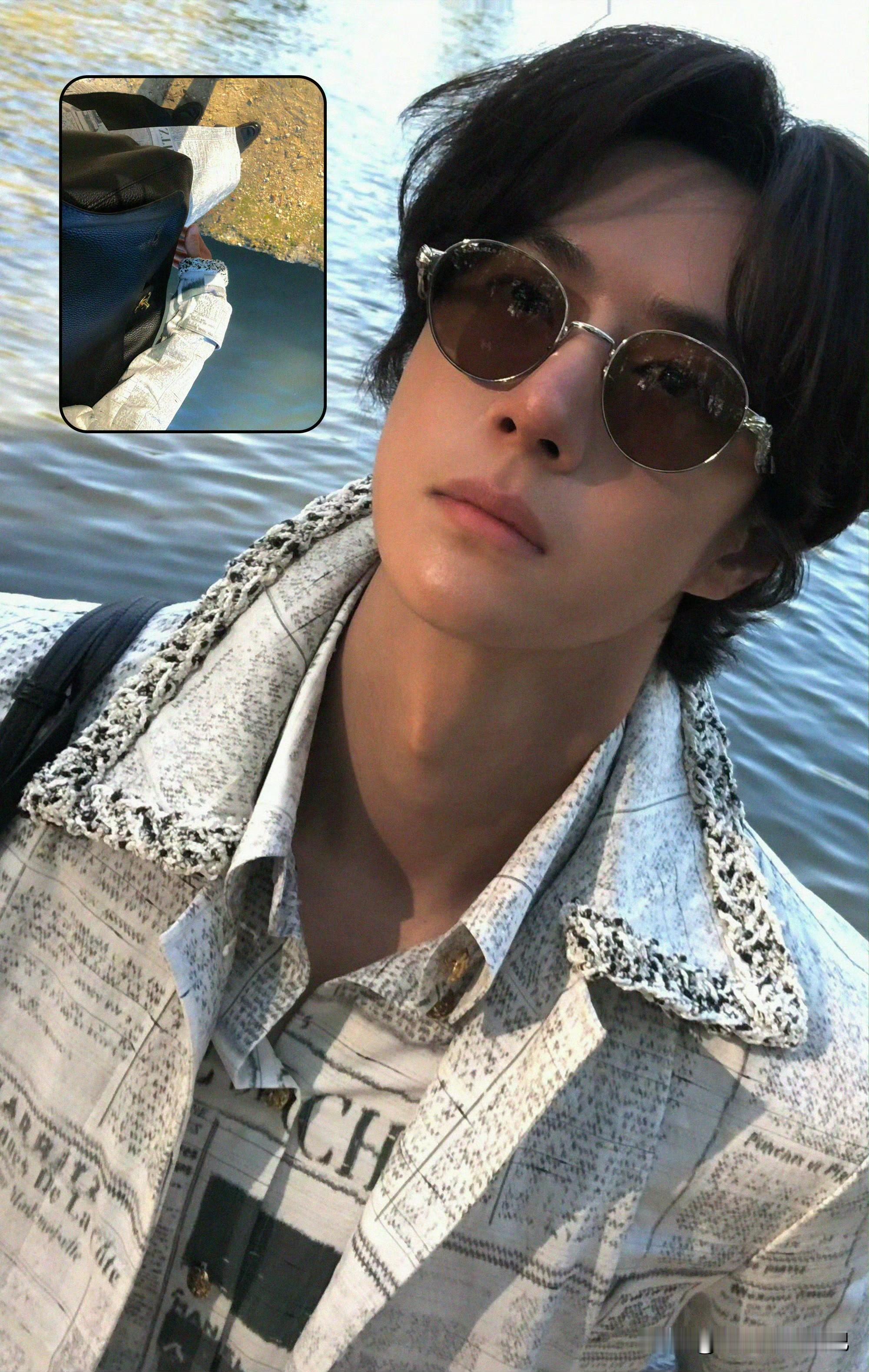 熟男
王一博香奈儿大秀预热look，为Chanel2027年早春系列。
王一博五官好优越，好想在他鼻子上滑滑梯。[憨笑] ​