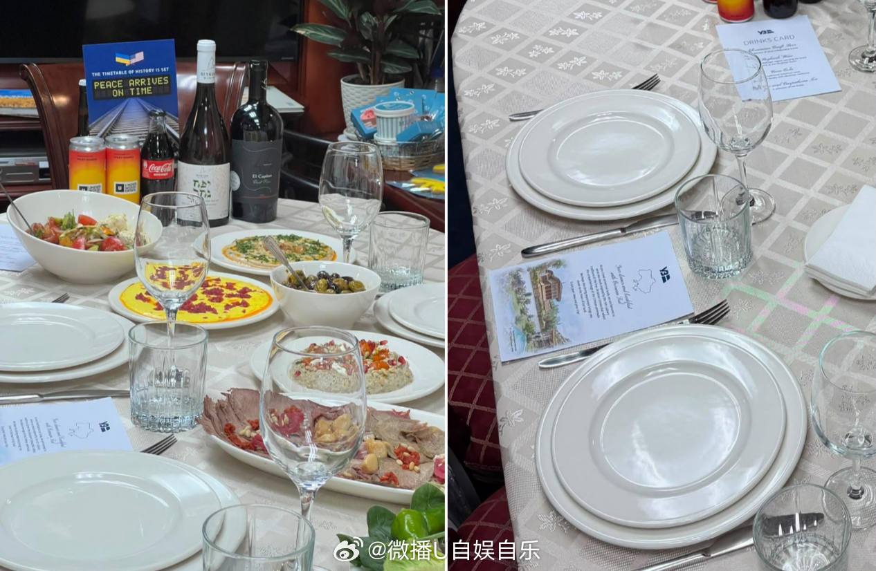 威特科夫和库什纳在从热舒夫开往基辅的乌克兰铁路列车上，品尝了传统的克里米亚鞑靼菜肴。
为美国客人准备的菜单来自Selam餐厅，该餐厅的灵感源自被俄罗斯占领下的克里米亚美食。 ​