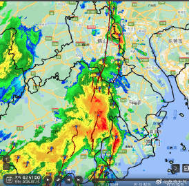 【荔湾雷雨天气提示】受来自偏南方向雷雨云团移近影响，预计未来2-3小时...