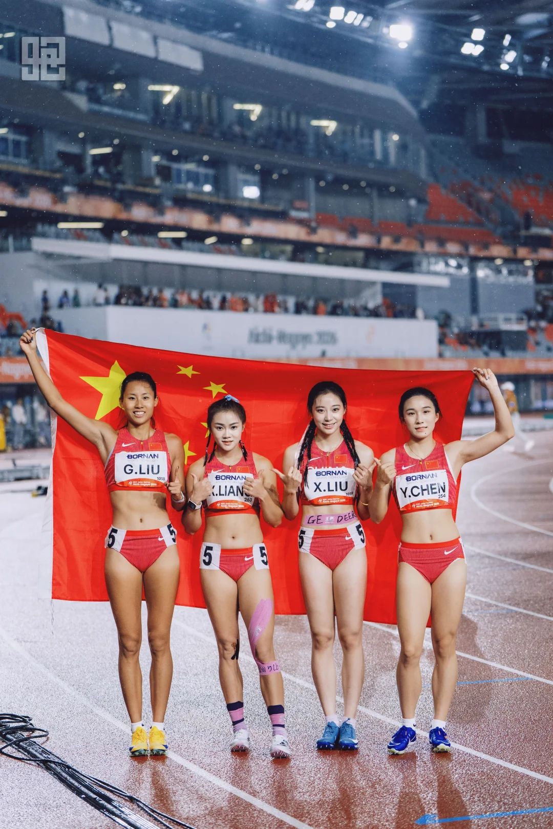 亚运会女子百米接力 中国队成功夺冠！