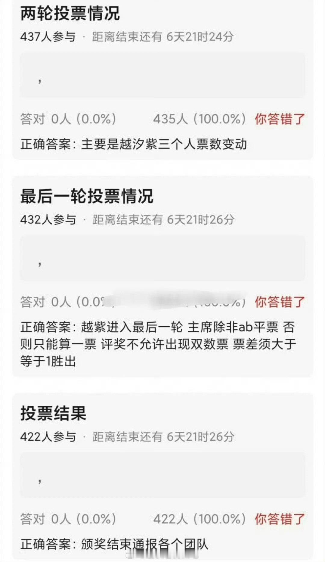 网友爆白玉兰女主入围票数
杨幂0票出局，吴越和杨紫票数相当，最终杨紫胜出🏆
#曝白玉兰视后票数很接近# ​
