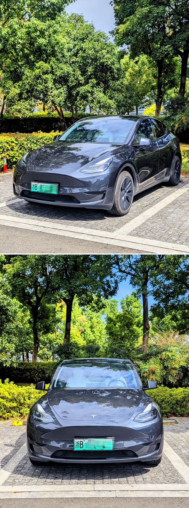 白色内饰特斯拉model y