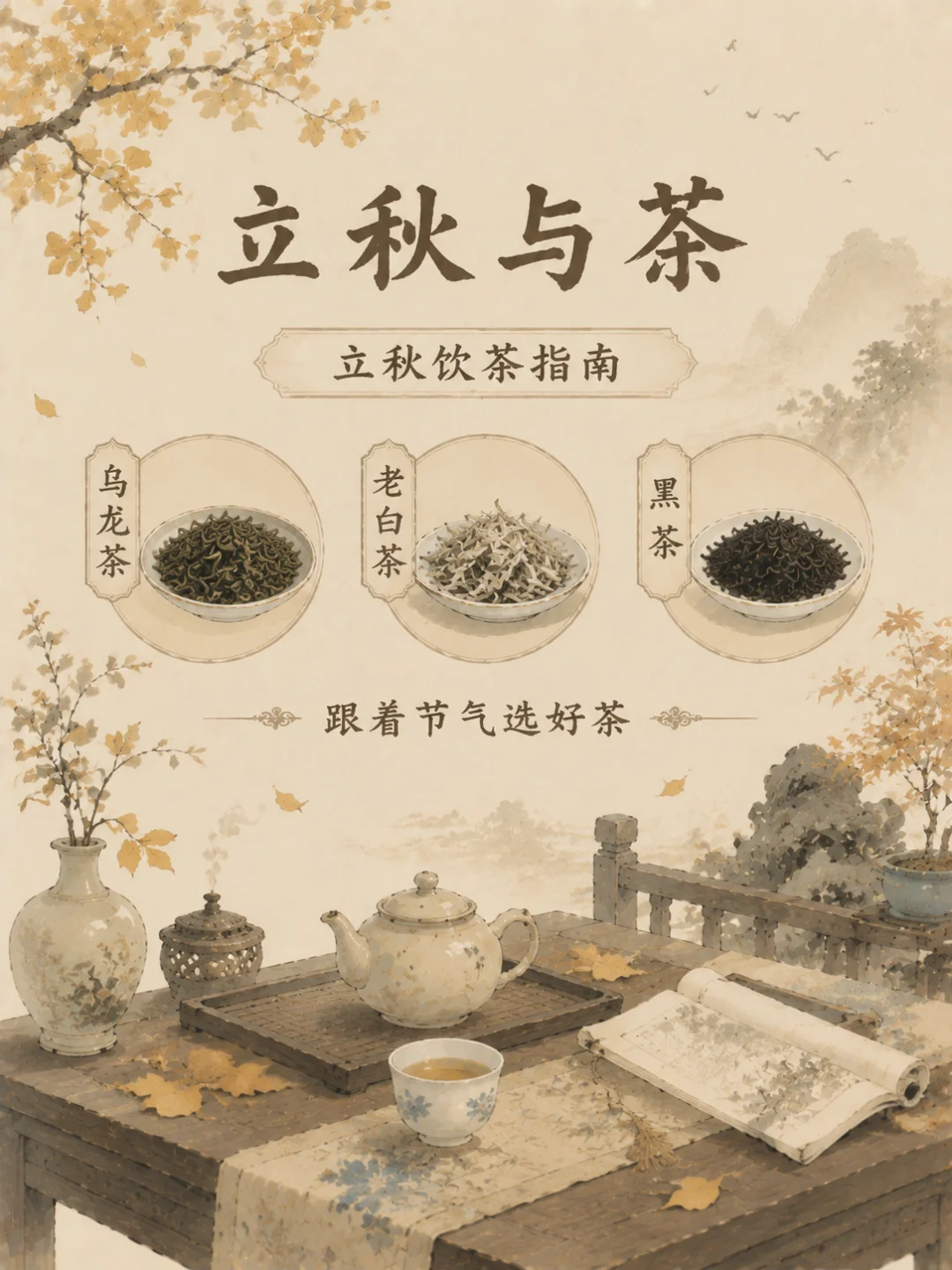 🍂立秋｜跟着节气喝什么茶🍵