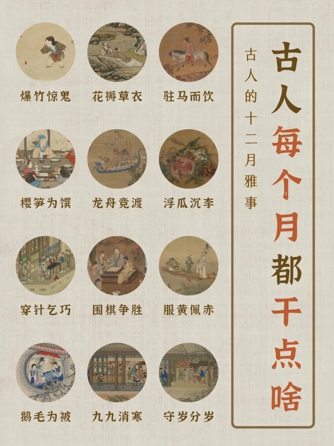 古人每月“限定版”生活，也太会玩了吧！