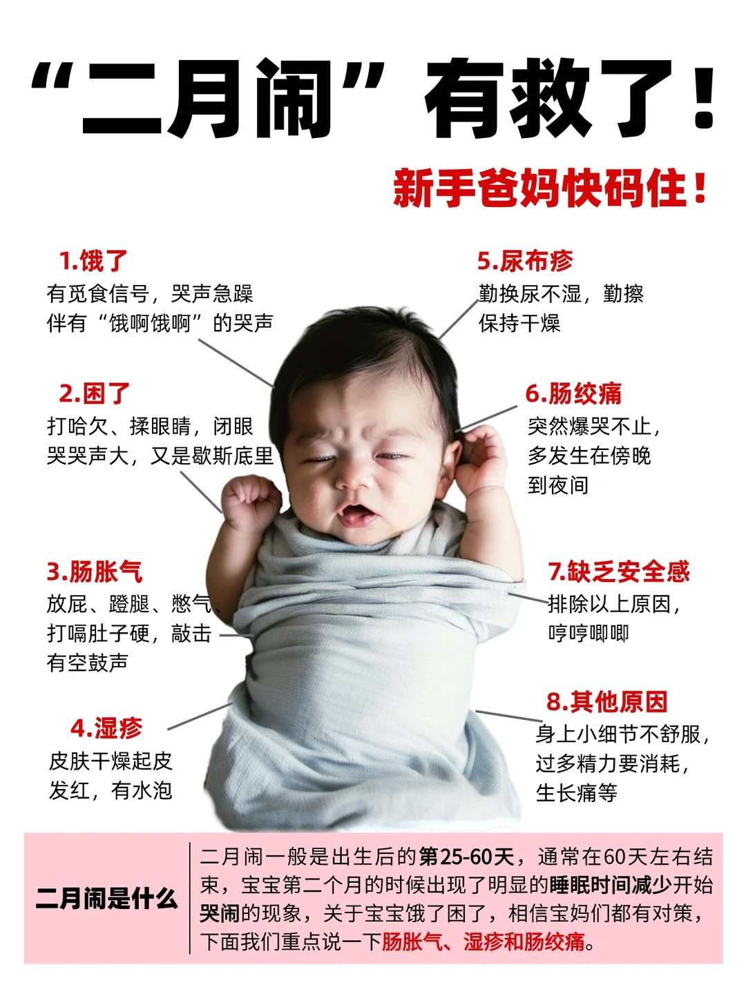 一次性把二月闹说明白，新手爸妈看过来！